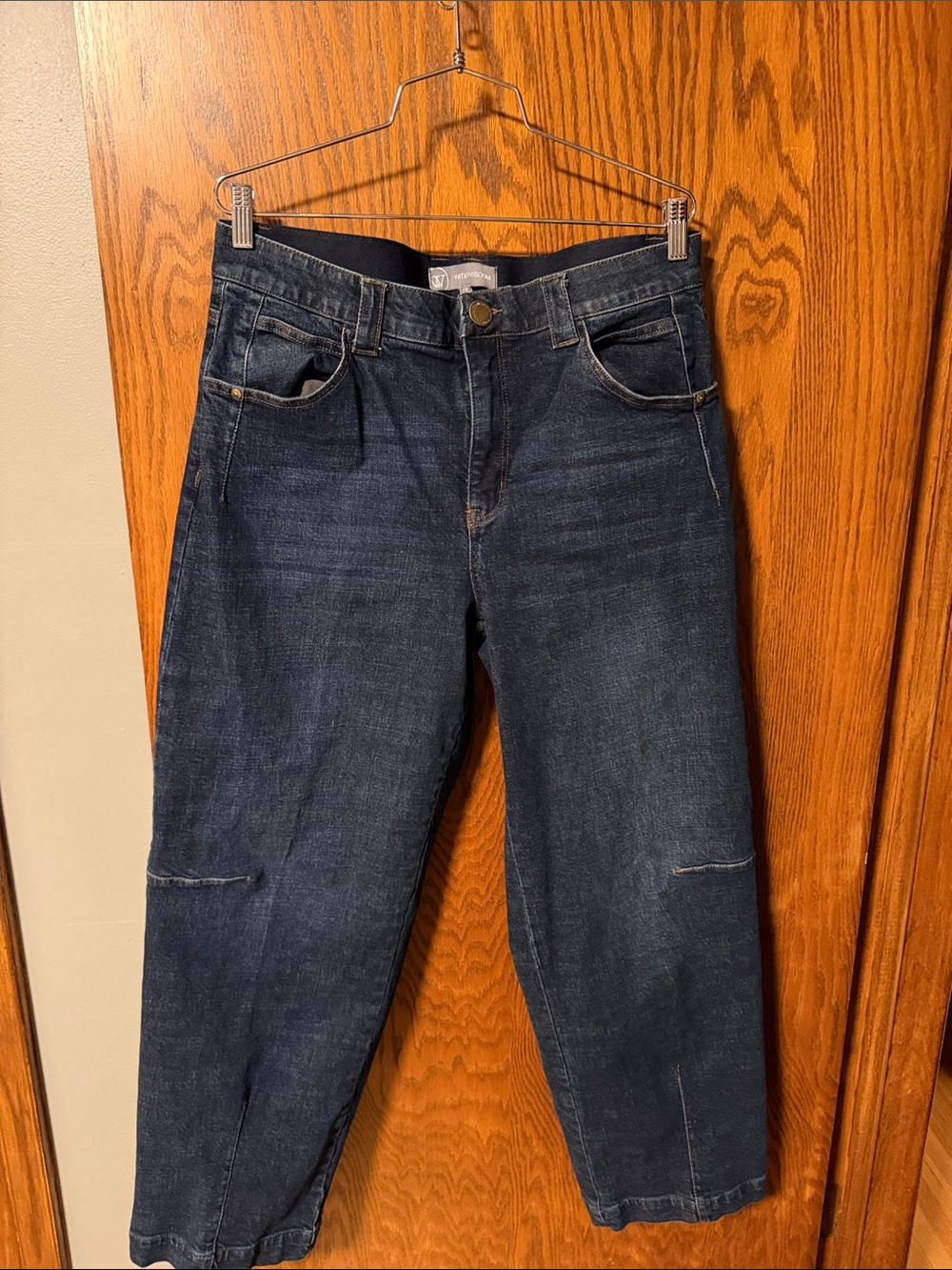 Wit & Wisdom Dark Blue Cropped Ankle Jeans